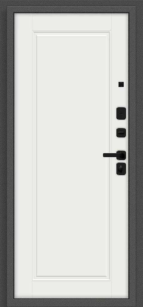 Входная дверь Optim Z-3 Графит/Белый BR6181 внутренняя сторона