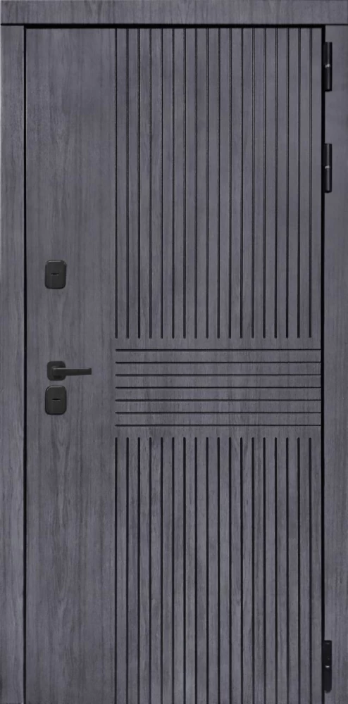 Входная дверь ДвериПРО Берген СБ-3 листв. бел. (21 беленый дуб) DPRO196776 внешняя сторона