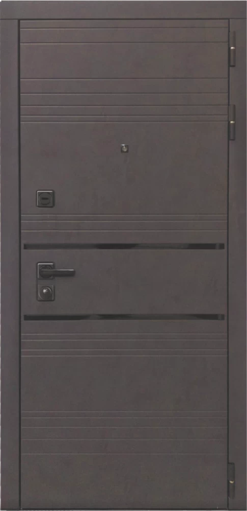 Входная дверь ДвериПРО L-43 ФЛ-609 (L-52, 10мм, белый матовый) DPRO196514 внешняя сторона