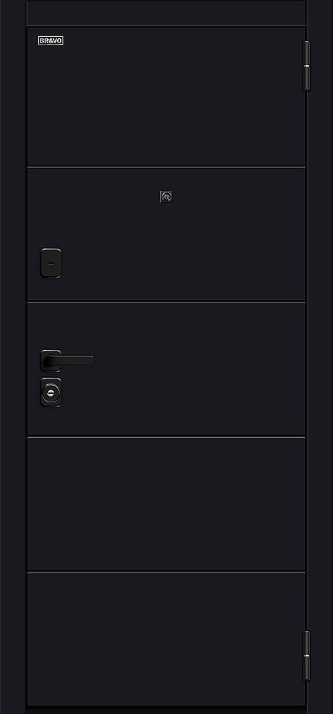 Входная дверь Прайм/SBlack Black Shell/White Silk BR6209 внешняя сторона