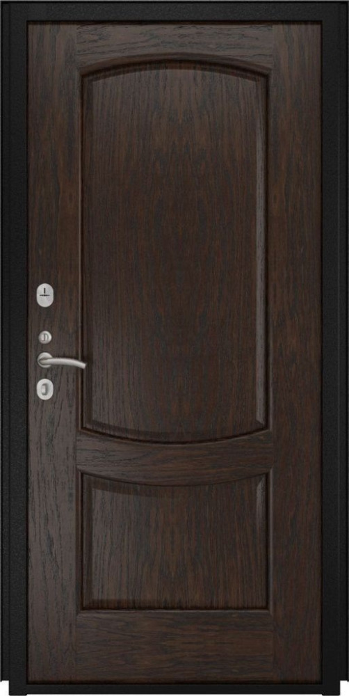 Входная дверь ДвериПРО L-43 Лаура-2 (16мм, мореный дуб) DPRO197004 внутренняя сторона
